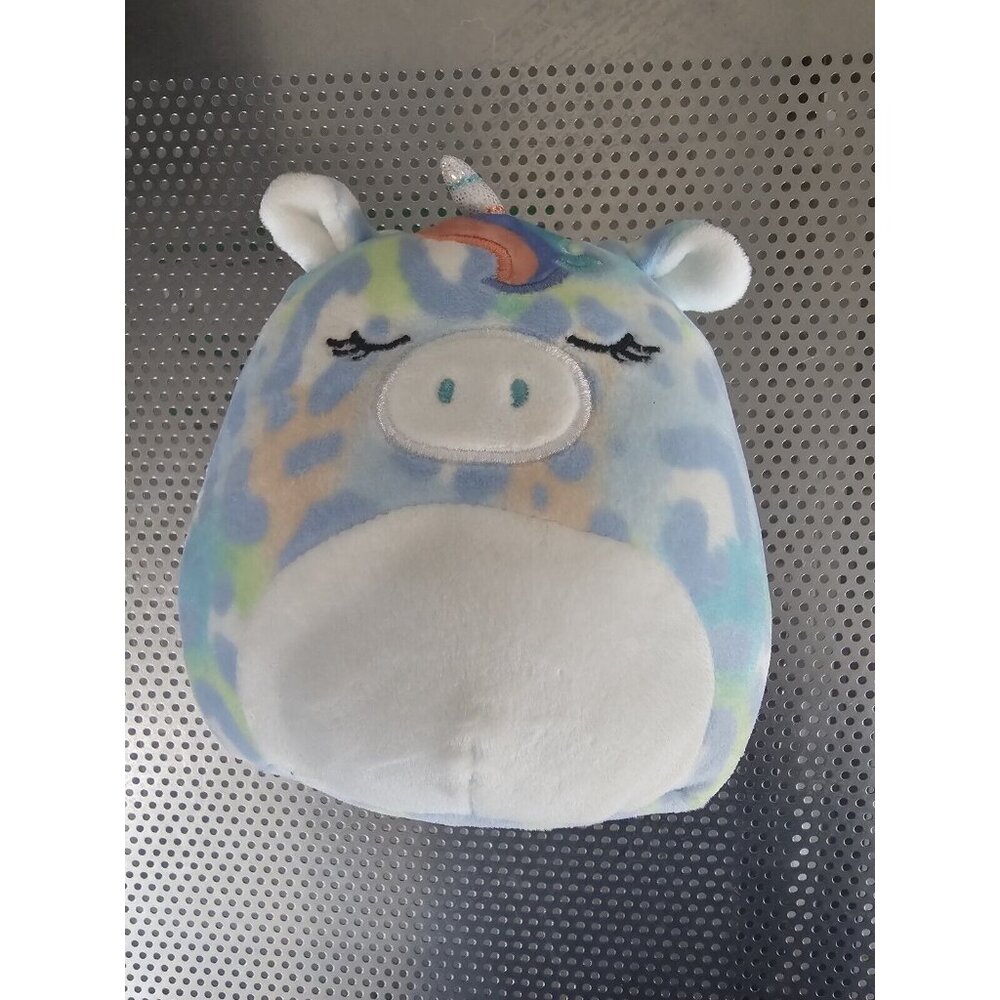 SQUISHMALLOWS NAZINA THE UNICORN 5" Stuffed Animal Multicolor Leopard Print